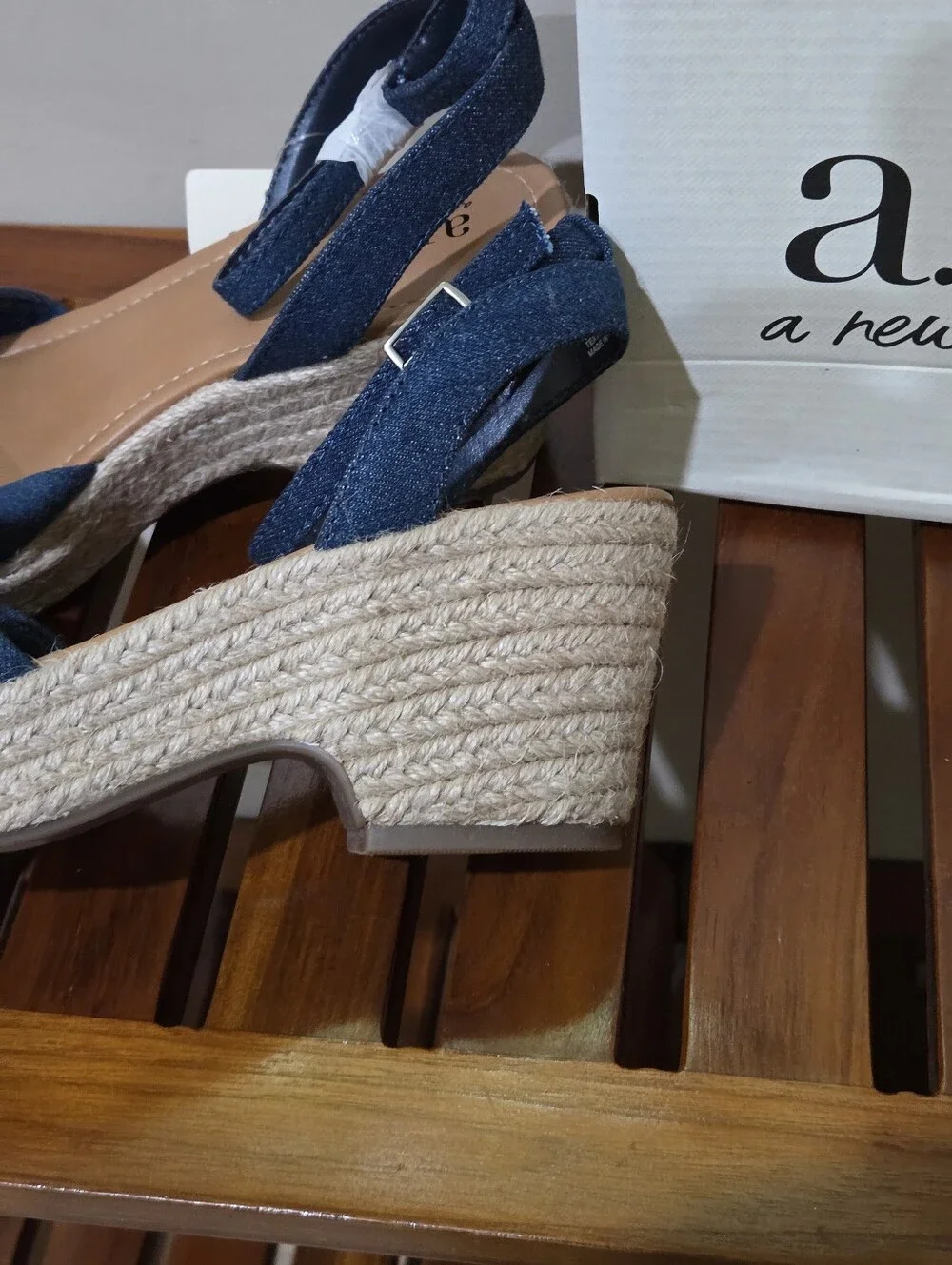 a.n.a Blue Dukes Denim Bow Knotted Espadrille 3